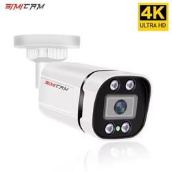4K PoE Bullet Security Camera With Night Vision And Audio 8MP IP66 Waterproof 6mm 4k Poe 48v