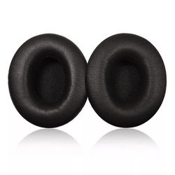 Replacement Ear Pads Cushion For Beats By Dr Dre Solo 2 & Solo 3 Wireless Wired Headphones, Soft Protein Leather Earpads black