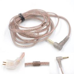 High Purity Copper Twisted Earphone Cable, Upgrade Cable Headset Wire For KZ CCA ZST ZSN Pro ZSR b Pin No Mic