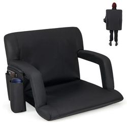 Premium Stadium Seat For Bleachers With Back Support, Adjustable Recline Positions, Cushioned Bleacher Chair Premium Stadium Seat For Bleachers With Back Support, Adjustable Recline Positions, Cushioned Bleacher Chair