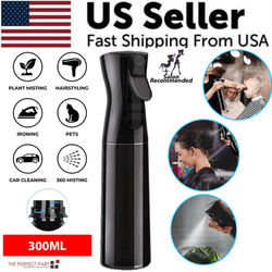 Continuous Mist Hair Spray Bottle Fine Mist Water Sprayer For Salon, Barber, Cleaning, Plant Misting, Styling BPA Free Continuous Mist Hair Spray Bottle Fine Mist Water Sprayer For Salon, Barber, Cleaning, Plant Misting, Styling BPA Free