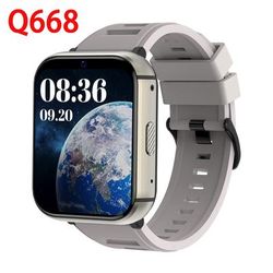 4GB RAM, 64GB ROM Smart Watch For Men, GPS, Dual Camera, Heart Rate Monitor, Waterproof Sports Smartwatch gray
