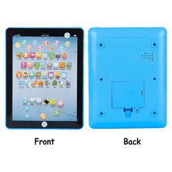Educational Learning Tablet Mini Pad For 1 6 Year Old Boys Girls Interactive Touchscreen Toy With Music, ABCs, Numbers blue
