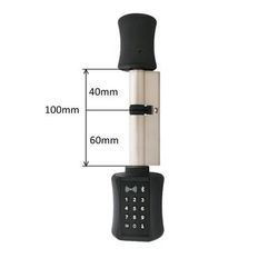 TTLock Bluetooth Smart Cylinder Lock, WiFi Smart Security Lock, APP Keypad Code, RFID Card Keyless Entry black 100