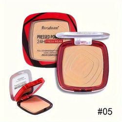 Fresh Wear Matte Full Coverage Pressed Powder Foundation With Puff, Weightless Matte Finishing Makeup Oil Control 5