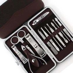 12PCS Professional Pedicure & Manicure Set, Nail Clippers, Cuticle Cleaner, Grooming Kit With Case 12PCS Professional Pedicure & Manicure Set, Nail Clippers, Cuticle Cleaner, Grooming Kit With Case