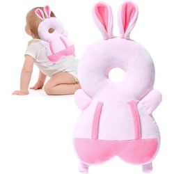 Toddler Baby Head Protector Pillow Safety Cushion For 13T Infants With Cute Cartoon Wings Design rabbit no Button
