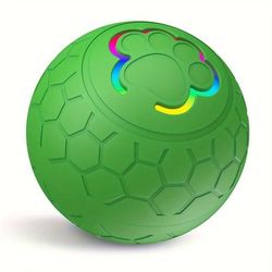 Smart Electronic Pet Toy Ball With USB Charging And RGB Lights green 300mah
