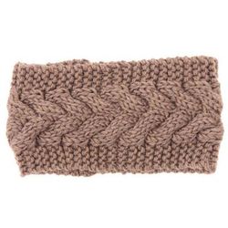 Knitted Ear Warmer Headwrap Stylish Thermal Winter Accessory & Perfect Gift Khaki