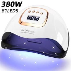 Professional LED UV Nail Lamp Dryer With Auto Sensor And 4 Timers white us Plug