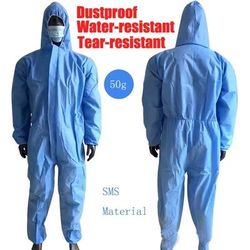 Disposable Protective Coverall Suit For Painting And Industrial Use blue Sms (50g) 2xl