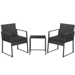 Modern Heavy Duty Patio Furniture Set With Coffee Table, Outdoor Wicker Armchairs For Small Spaces, Balcony Modern Heavy Duty Patio Furniture Set With Coffee Table, Outdoor Wicker Armchairs For Small Spaces, Balcony