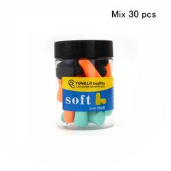 Soft Foam Earplugs For Sleeping Noise Reduction Sound Cancelling Travel Ear Plugs Protection Anti Bruit Insulation 30 Pcs Mix