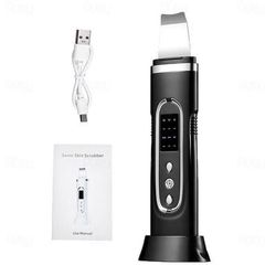 GlowSonic Ultrasonic Skin Scrubber And Blackhead Remover black No Box