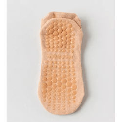 AirGrip Mesh Yoga Socks With Non Slip Sole orange