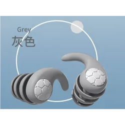 Silicone Noise Cancelling Earplugs For Sleep Swimming And Sound Protection gray