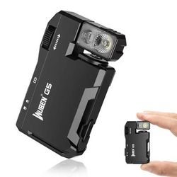 Rechargeable Mini EDC Flashlight With RGB Light And Dual Beam Modes black