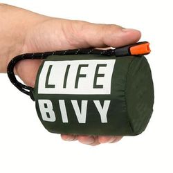 Portable Waterproof Emergency Sleeping Bag Thermal Survival Blanket For Outdoor Rescue And Camping green