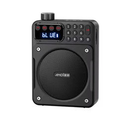 Mini Digital FM Radio Bluetooth Speaker With USB TF Card Display black 1