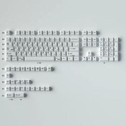 GMK Minimalist Red 140 Key Keycap Set Cherry Profile Japanese PBT Dye Sub Keycaps For MX Mechanical Keyboards j white 129keys