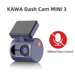 KAWA Mini 3 2K Dash Cam Smart Car DVR With Voice Control, Night Vision, WiFi, And Emergency Recording no Voice Control 1 32g