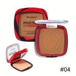 Fresh Wear Matte Full Coverage Pressed Powder Foundation With Puff, Weightless Matte Finishing Makeup Oil Control 4