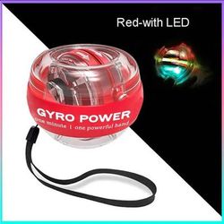 Square Gyroscopic Hand Trainer, Portable Wrist Strength Ball For Gym, Tennis, Cycling & Rock Climbing, Wrist Trainer red Withled