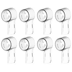 Toothbrush Head Covers For Oral B And IO Series Dustproof Cap Protectors clear 8 Pcs