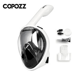 Full Face Snorkeling Mask With Anti Fog Design For Adults l xl white Black
