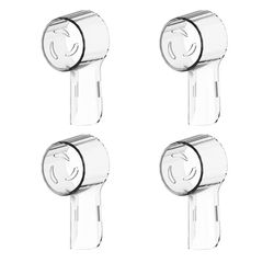 Toothbrush Head Covers For Oral B And IO Series Dustproof Cap Protectors clear 4 Pcs