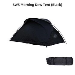 WELLHIKE Lightweight Outdoor Hiking Tent, Travel & Backpacking Camping Equipment For Sun And Rain Protection In Field black