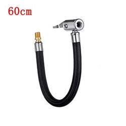 Motorcycle Tyre Inflation Tube Adapter Connector Hose, Car Tire Air Inflat Extension Hose, Durable Car Exterior 60cm
