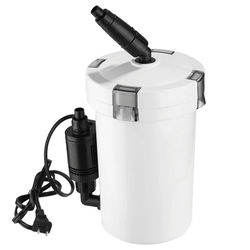 3 Stage External Aquarium Filter 6W 28Gal Fish Tank Canister Filter W Pump Kit Silent, Easy Install, High Flow Rate 3 Stage External Aquarium Filter 6W 28Gal Fish Tank Canister Filter W Pump Kit Silent, Easy Install, High Flow Rate