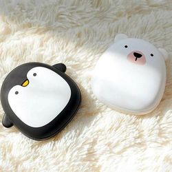 Cute Rechargeable USB Hand Warmer & Power Bank CozyCharge Animal Designs Penguin