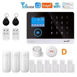 Smart WiFi GSM Home Alarm System With Motion Sensor And App Control For Alexa advanced Kit D au Plug