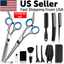 Professional Hair Cutting Thinning Scissors Set Premium Stainless Steel Hairdressing Salon Kit For Men, Women, And Kids Professional Hair Cutting Thinning Scissors Set Premium Stainless Steel Hairdressing Salon Kit For Men, Women, And Kids