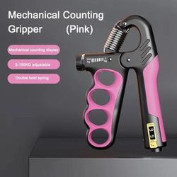 Adjustable Grip Strengthener For Fitness, Recovery, And Hand Muscle Building mechanical Pink