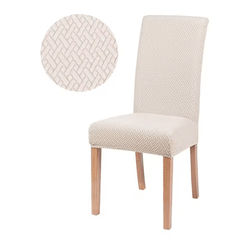 FlexFit Universal Elastic Chair Cover For Dining And Living ice Cream