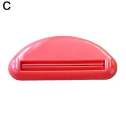Multifunction Toothpaste Dispenser Tube Squeezer & Squeezing Clamp red