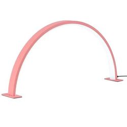 U Shaped LED Desk Lamp Dimmable Eye Protection Light pink us Plug