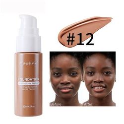 Lightweight Liquid Foundation With Full Coverage, Oil Control, Waterproof & Sweat Resistant Concealer 12