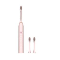 Sonic Electric Toothbrush For Adults, Waterproof USB Rechargeable With DuPont Brush Head & High Frequency Cleaning Mode pink