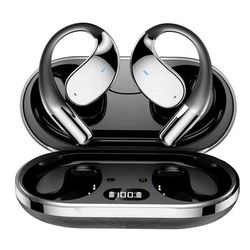 3 in 1 Smart Translator Earbuds With Real Time Voice & Bluetooth Audio yykq39 V5.4 Black