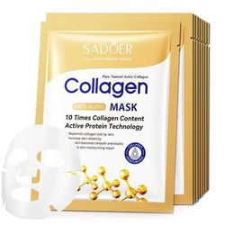 10pcs Anti Wrinkle Collagen Face Mask Moisturizing Anti Aging Repair Brightening Face Sheet Skincare Masks 10pcs Anti Wrinkle Collagen Face Mask Moisturizing Anti Aging Repair Brightening Face Sheet Skincare Masks