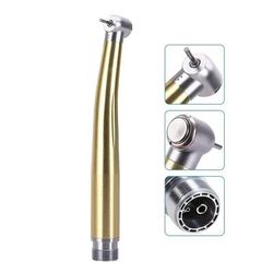 Colorful Dental High Speed Handpiece With Push Button And Air Turbine Spray gold 2 Holes