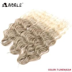 Noble Hair Synthetic Loose Deep Wave Braiding Hair Extensions Ombre Blonde Twist Crochet Curly Water Wave Braid 56a 24inches 60cm