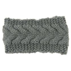 Knitted Ear Warmer Headwrap Stylish Thermal Winter Accessory & Perfect Gift Gray