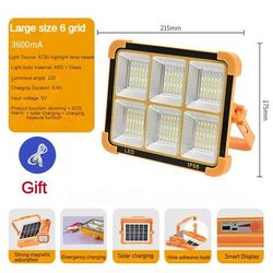 High Powered Solar Camping Lantern 20000mAh LED Tent Light, Magnetic Flashlight & Emergency Power Bank 6gird 3600ma