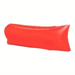 Recliner Inflatable Sofa Bag For Outdoor Camping And Festivals red