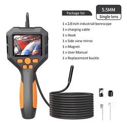 HD Endoscope Inspection Camera With 2.8 Inch Screen And LED Light (5.5MM And 8MM Lens) p10 5.5mm 2m